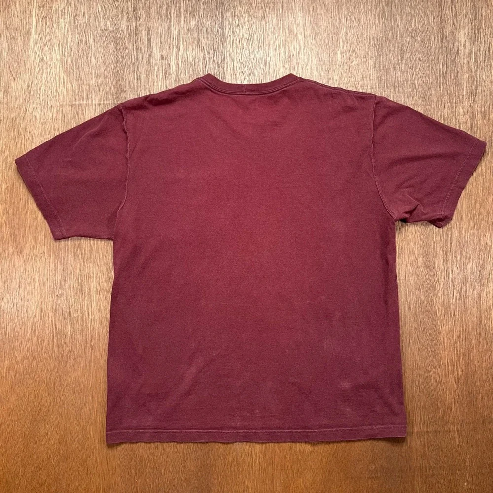 Carhartt K87 Pocket T-Shirt Burgundy Port Original Fit Cotton Tee L K87-PRT - Picture 7 of 8